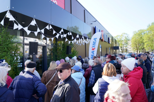 Rīgā notiek energoefektīvākā "Maxima XX" veikala atklāšanas pasākums.
