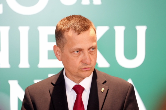 Zaļo un Zemnieku savienības (ZZS) priekšsēdētājs Armands Krauze.