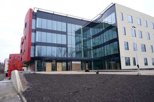 Paula Stradiņa klīniskās universitātes slimnīcas (PSKUS) A2 korpusa būvdarbi.