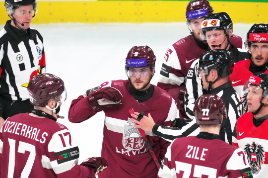 Pasaules hokeja čempionāta spēle starp Latvijas un Austrijas valstsvienībām "Swiss Life" arēnā Cīrihē. Pasaules hokeja čempionāta spēle starp Latvijas un Austrijas valstsvienībām "Swiss Life" arēnā Cīrihē.