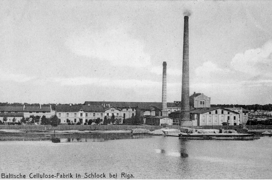 Slokas papīrfabrika 19./20. gs. mijā.