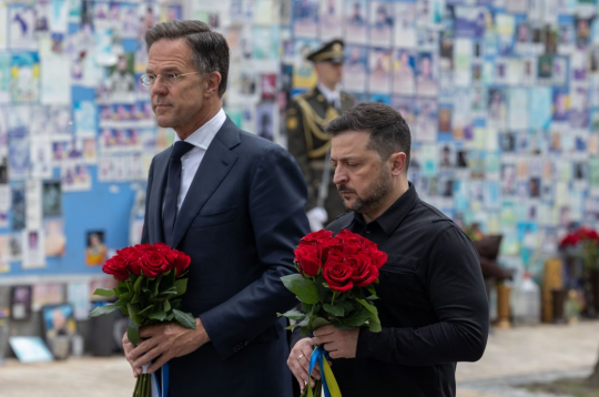 NATO ģenerālsekretārs Marks Rite trešdien ieradies iepriekš neizziņotā vizītē Kijivā.