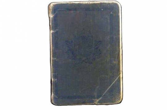 1927. gada parauga Latvijas pases vāciņš. 