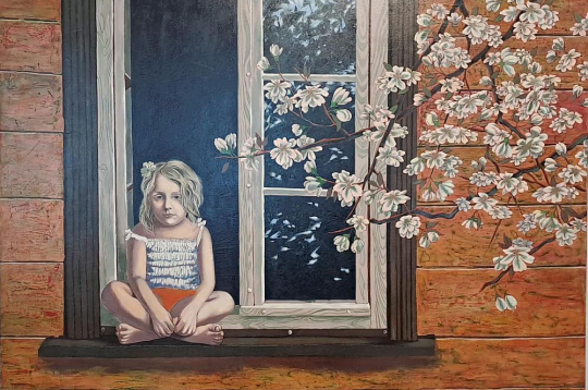 Liena Baklāne. "1. stāvs". I. , 2011. a., akrils, 90x120 cm. Liena Baklāne. "1. stāvs". I. , 2011. a., akrils, 90x120 cm.