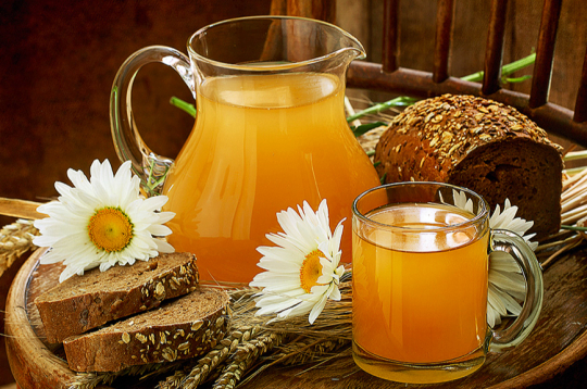 Aromātiskais rupjmaizes kvass.