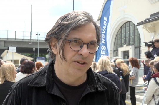 Edmunds Jansons, animācijas filmas "Laimīgie" režisors. Edmunds Jansons, animācijas filmas "Laimīgie" režisors.