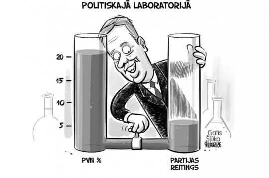 Zīmē Gatis Šļūka. Politiskajā laboratorijā