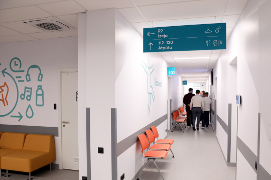 Bērnu Klīniskās universitātes slimnīcas Sporta medicīnas centra telpas.
Bērnu Klīniskās universitātes slimnīcas Sporta medicīnas centra telpas.