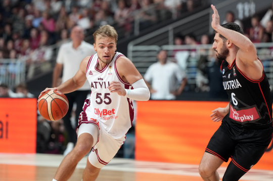 Artūrs Žagars 2027. gada Pasaules kausa kvalifikācijas spēlē basketbolā vīriešiem starp Latviju un Austriju "Xiaomi arēnā". Artūrs Žagars 2027. gada Pasaules kausa kvalifikācijas spēlē basketbolā vīriešiem starp Latviju un Austriju "Xiaomi arēnā".