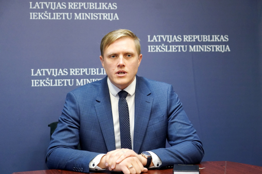 Iekšlietu ministrs Jānis Dombrava. Iekšlietu ministrs Jānis Dombrava.