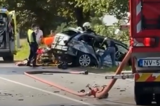 Avārija uz Jelgavas–Iecavas ceļa.
