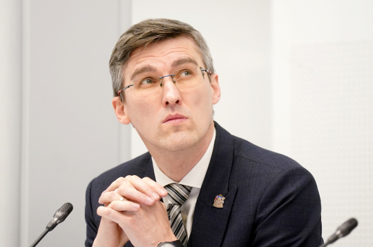 Apvienotā saraksta Saeimas frakcijas vadītājs Juris Viļums.
