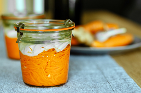 Fermentēti burkāni.