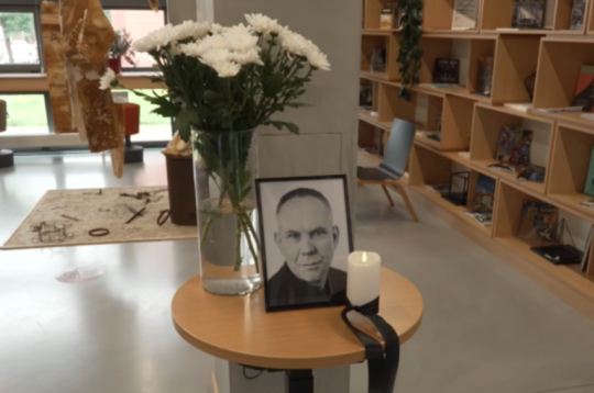 Normunda Vamža piemiņas stūris.