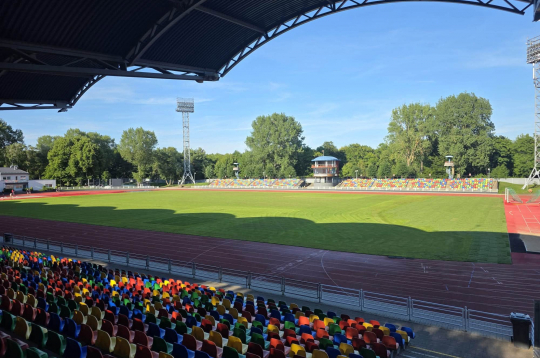 Liepājas stadiona "Daugava" futbola laukums.