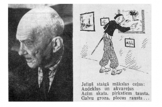 Jānis Dreslers 1966. gadā un viņa Jefiņš.