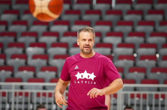 Latvijas basketbola izlases galvenais treneris Jānis Gailītis.