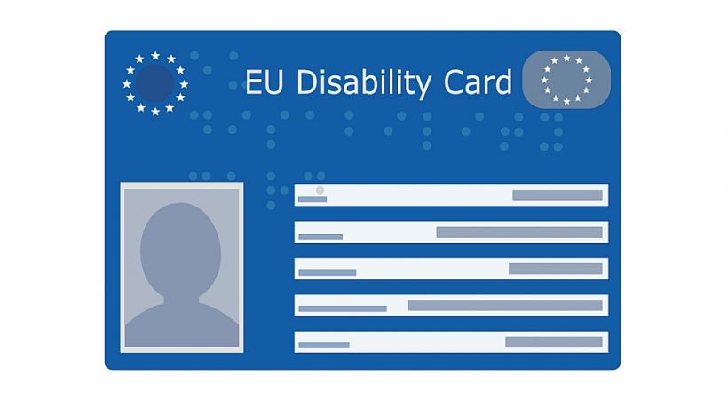 Eiropas invaliditātes kartes paraugs.