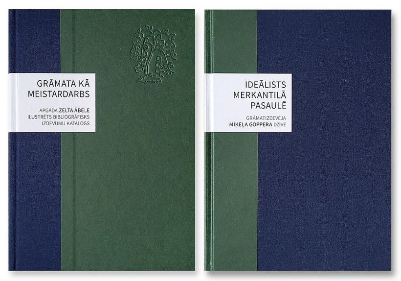 "Grāmata kā meistardarbs. Apgāda "Zelta Ābele" ilustrēts bibliogrāfisks izdevumu katalogs" un monogrāfija "Ideālists merkantilā pasaulē. Grāmatizdevēja Miķeļa Goppera dzīve". 