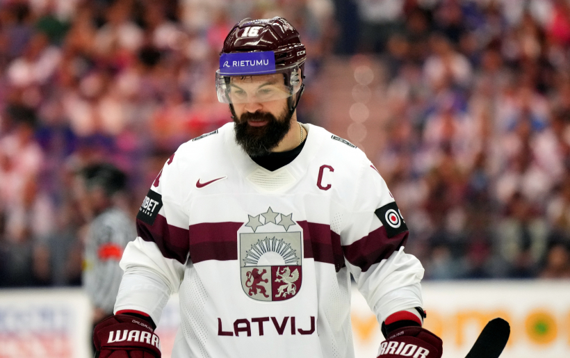 Pasaules hokeja čempionāta spēle starp Latvijas un ASV valstsvienībām ''Ostravar arēnā'' Ostravā. K. Daugaviņš. 