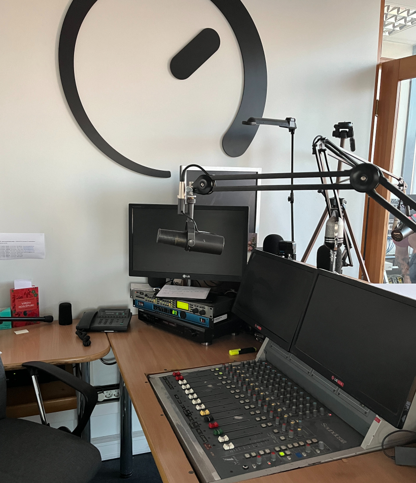 "Kurzemes Radio" vecā studija.