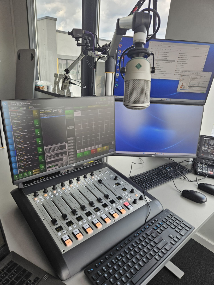 "Kurzemes Radio" jaunā studija. 