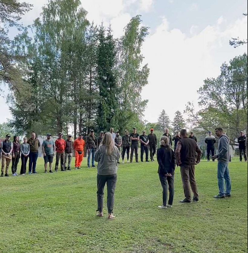 Sacensību rīta līnija un instruktāža.