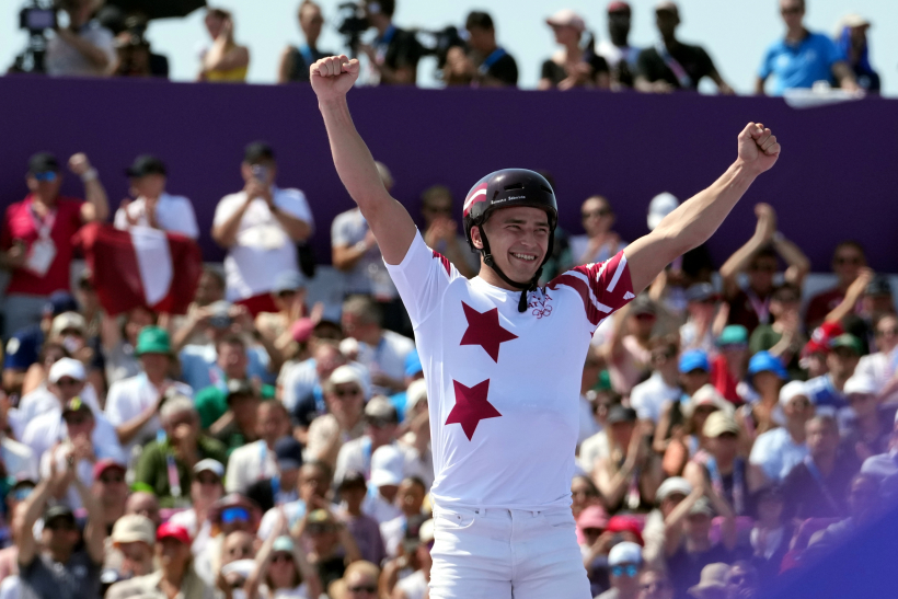 Latvijas BMX frīstaila braucējs Kristens Zēbolds BMX frīstaila sacensībās 2024. gada vasaras olimpiskajās spēlēs Parīzē.