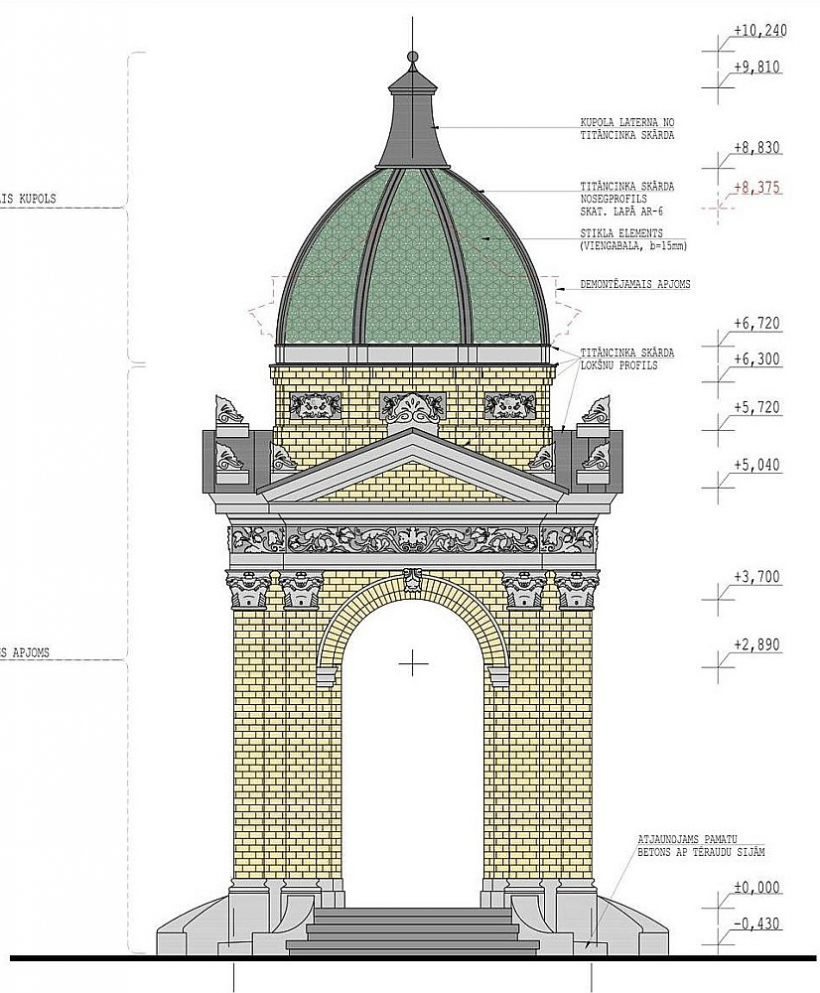 Plānots, ka 2026. gadā Kronvalda parka paviljonam jāizskatās šādi.