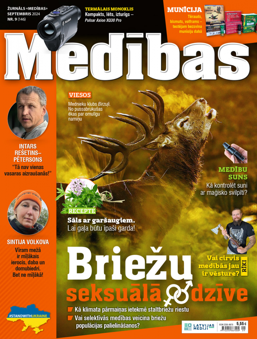 Žurnāla "Medības" septembra numurs.