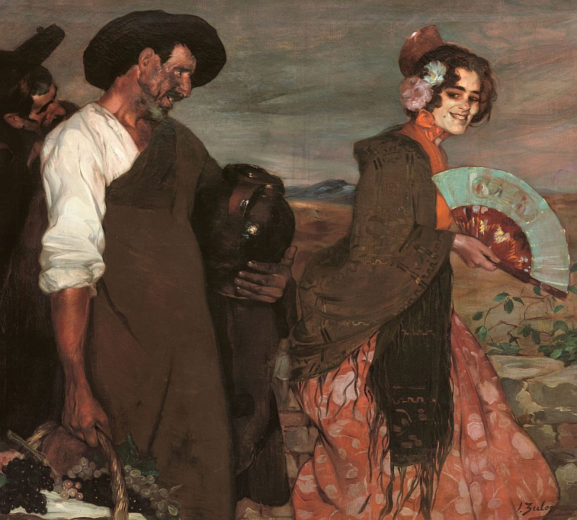 Ignasio Suloaga (Ignacio Zuloaga, 1870–1945). "Kompliments". 1902. Audekls, eļļa. Privātkolekcija.