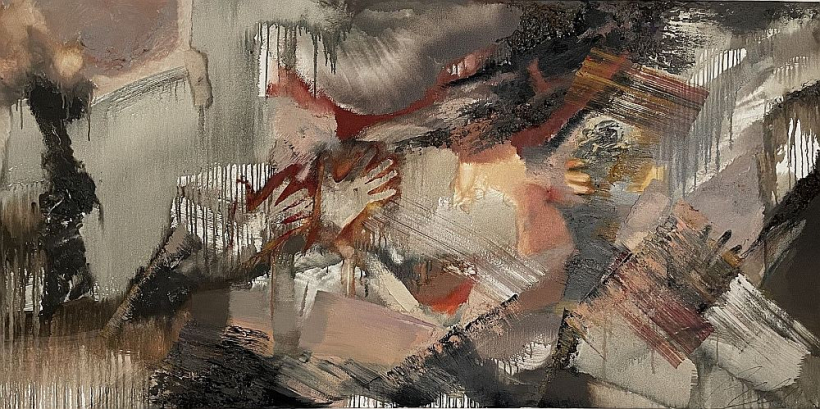 Inta Celmiņa. "Alu zīmējumi". 2024, a., e., 90x180.