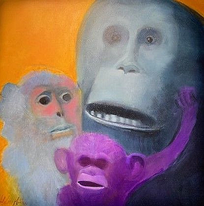 "Vienviet", 147 x 198 cm, audekls, eļļa, 2024.