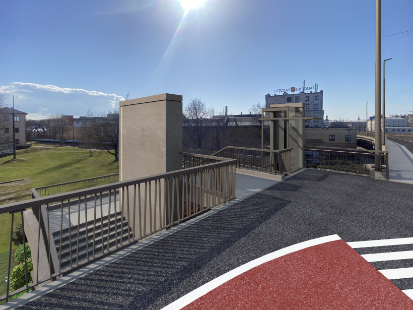 Jorģa Zemitāna tiltu plānots pārbūvēt līdz 2026. gada rudenim. Vizualizācija. 