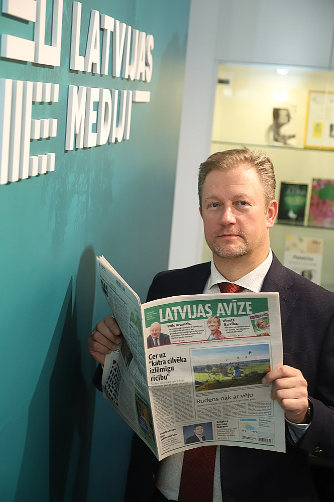 Latvijas Preses izdevēju asociācijas valdes priekšsēdētāja vietnieks Guntars Kļavinskis.