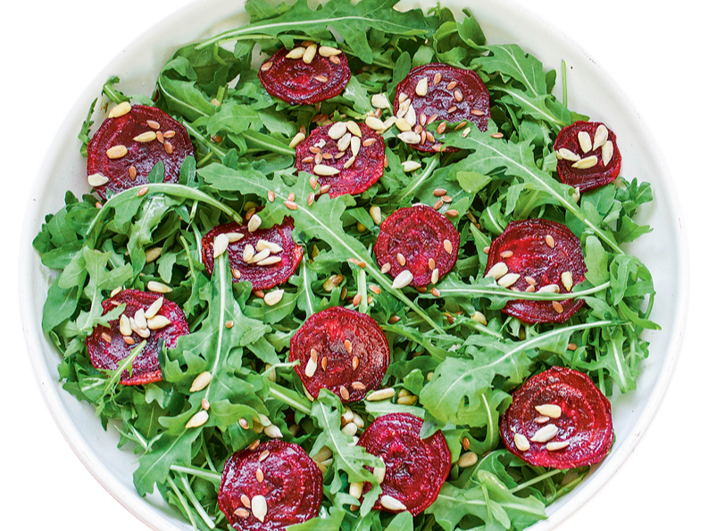 Ceptas bietītes sojas mērcē.