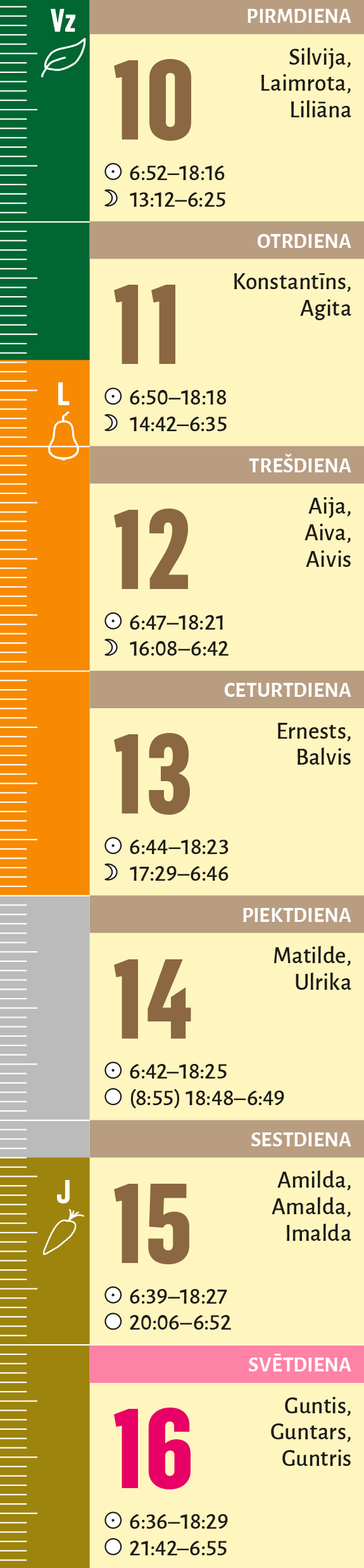 11. nedēļa.