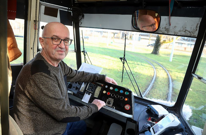 Uzņēmuma "Liepājas tramvajs" tramvaja vadītājs Ainars Luters.