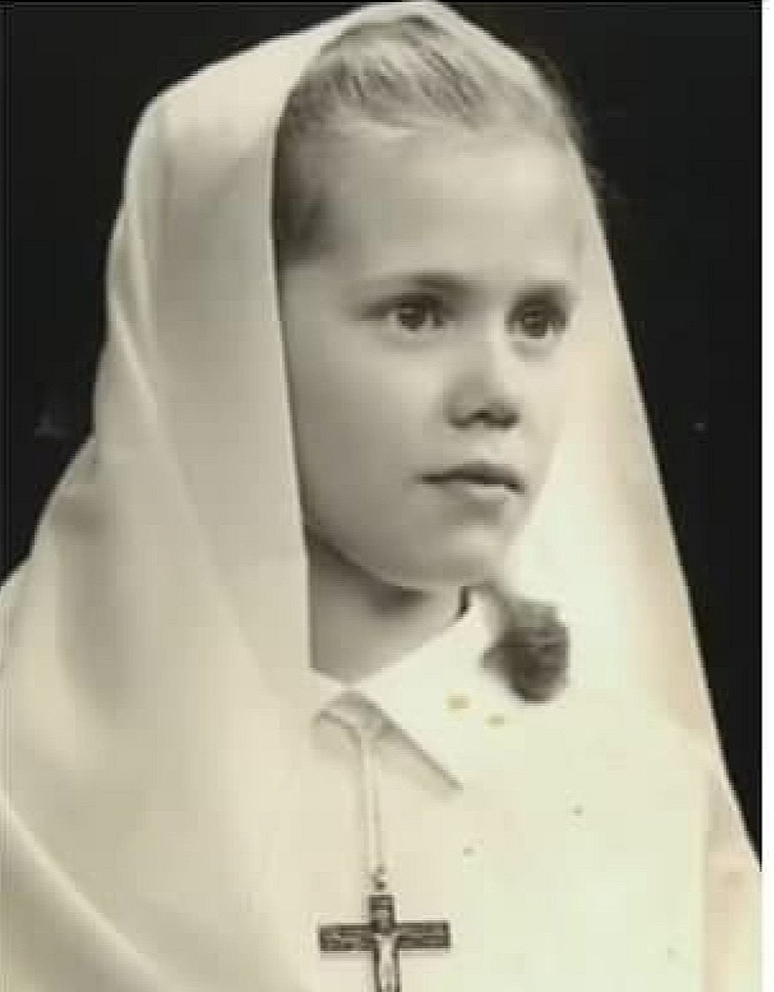 Brižita bērnībā.