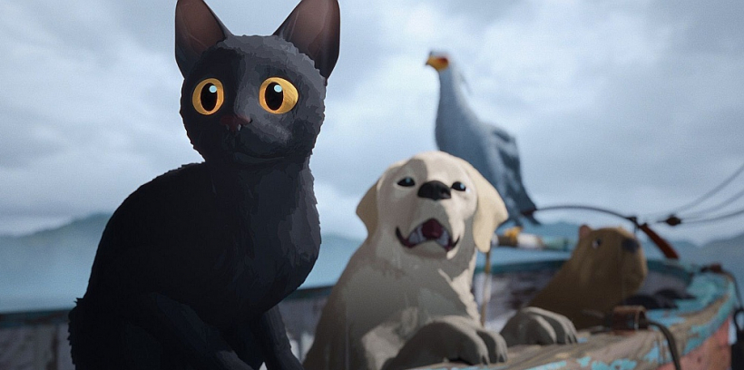 Kadrs no Ginta Zilbaloža animācijas filmas "Straume".
