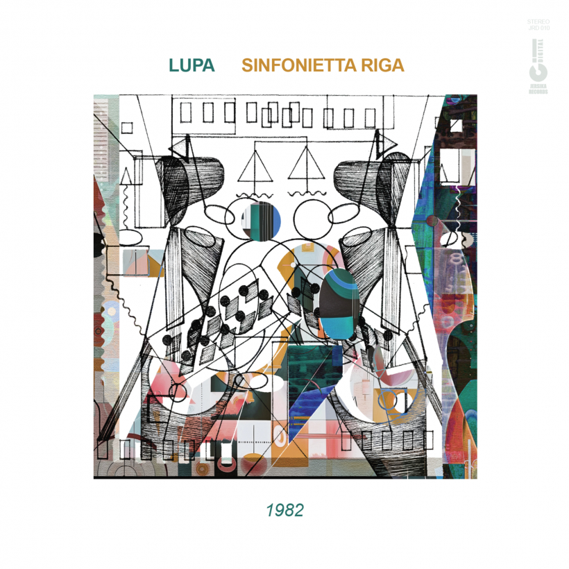 Modernā džeza grupa “Lupa” un kamerorķestris “Sinfonietta Rīga”. Albuma "1982" vāks. 