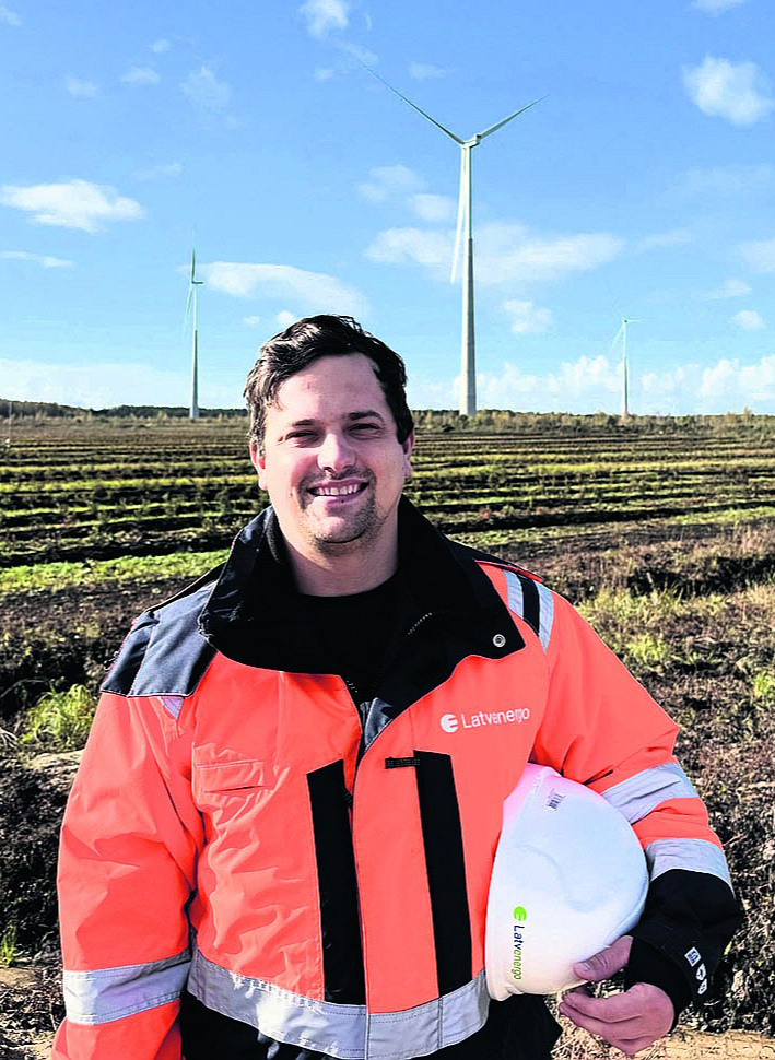 Lauris Baltiņš, AS "Latvenergo" Atjaunīgās enerģijas atbalsta daļas vadītājs, uzņēmuma pārstāvis "Wind Europe".