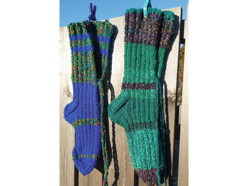 Sandras Eglītes sasienamās zeķes.