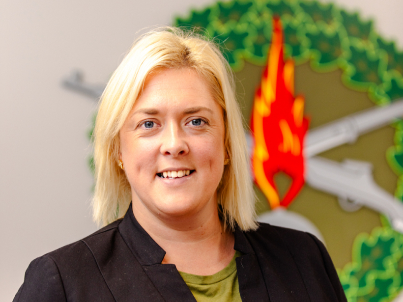 Nacionālo bruņoto spēku Sabiedrisko attiecību speciāliste Eva Rešņa.