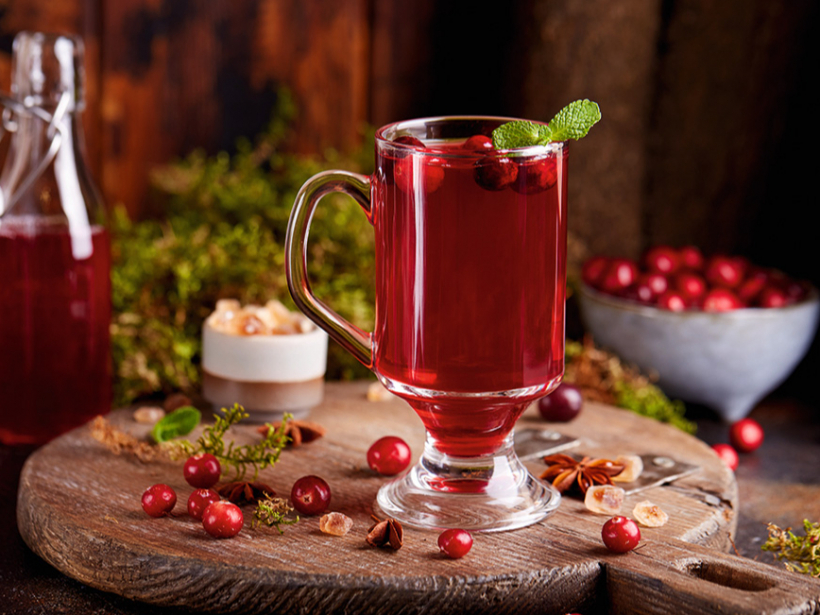 Dzērveņu ķīselis.