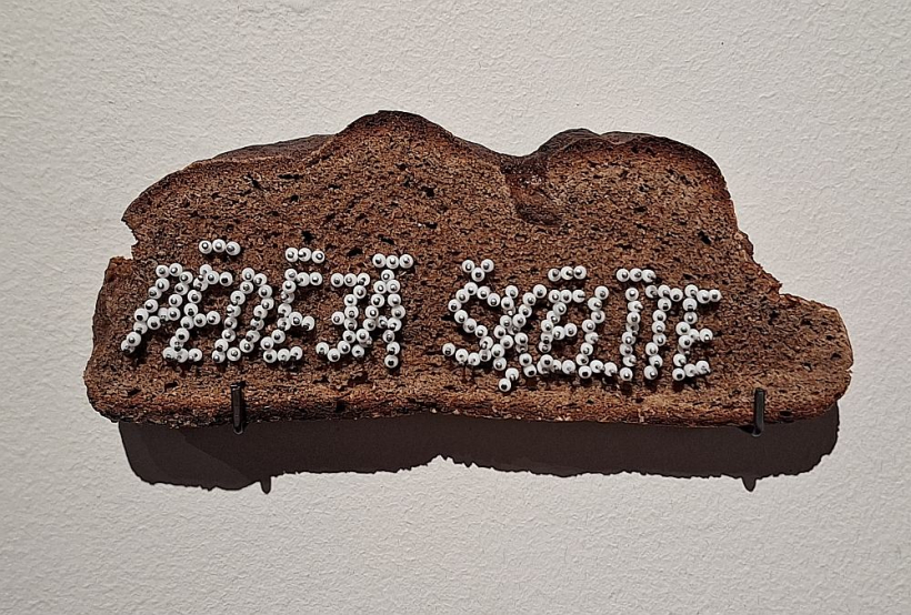 Laura Dzērve. "Klusais izsalkums". 2025, autortehnika, 40 x 26 cm.