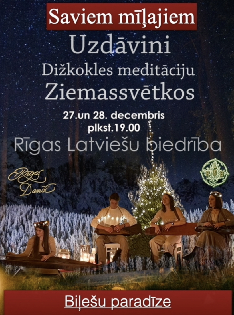 Meditācijas afiša.