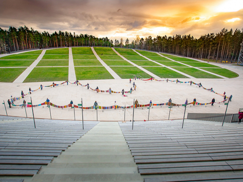 Šalle Mežaparka Lielajā estrādē.