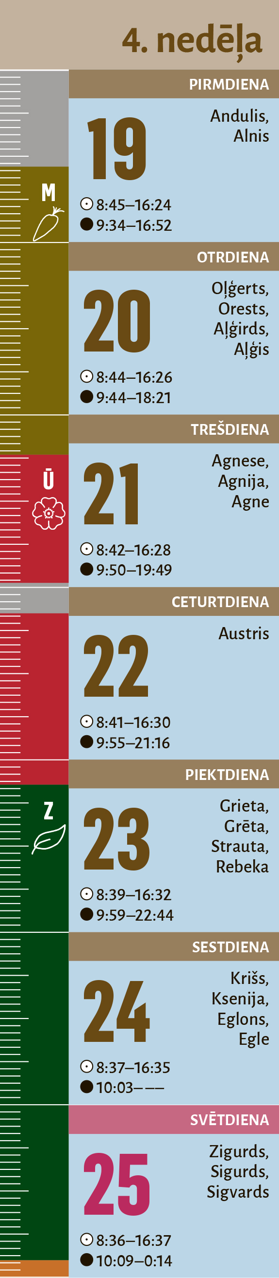 4. nedēļa.