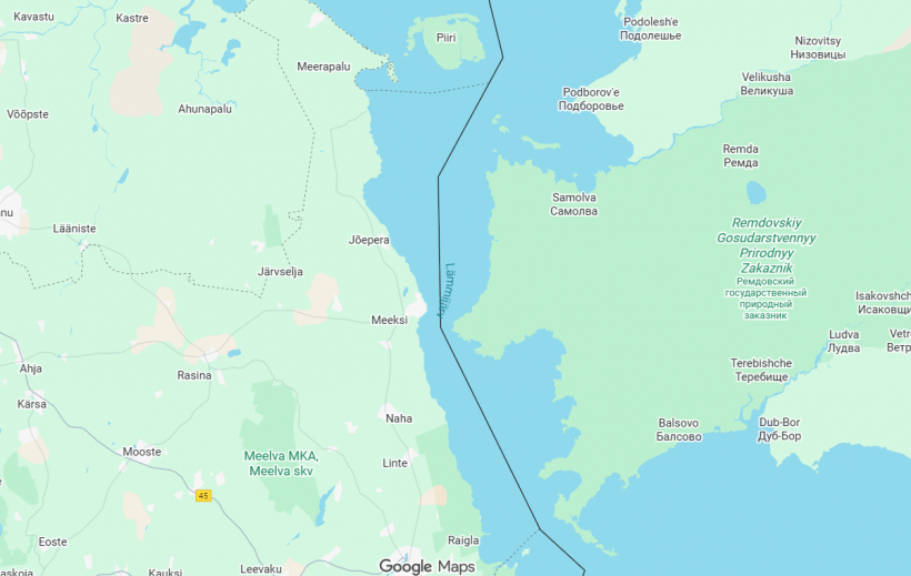 Lämmijärv ezera atrašanās vieta.